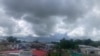 La ciudad de Pinar del Río en la tarde de este domingo: el paisaje antes de la tormenta.
