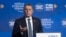 El ministro suizo del Exterior, Ignazio Cassis, durante una conferencia de prensa en la 4ta reunión de asesores de seguridad nacional que se lleva a cabo en la ciudad suiza de Davos. (AP/Markus Schreiber)