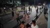 Una protesta en La Habana el 30 de septiembre de 2022 por falta de electricidad, agua y alimentos tras el paso de un huracán. Tropas paramilitares y policías fueron movilizadas para enfrentar a los manifestantes.