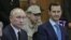 El presidente ruso, Vladimir Putin (izq), principal apoyo del gobernante sirio Bashar Assad (izq).