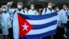 Médicos cubanos llegan a Honduras, el 19 de abril de 2019. AFP PHOTO / HONDURAN PRESIDENCY