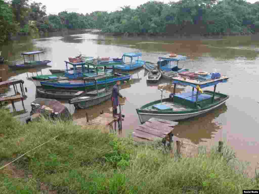 Al norte de Villa Clara  en el Río Sagua La Grande Twitter Vanguardia