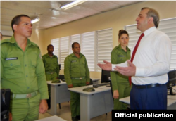 Centro Regional de Bomberos cubano-ruso inaugurado por Vladímir A. Puchkov, ministro de los Asuntos de la Defensa Civil, Situaciones de Emergencia y Liquidación de las Consecuencias de Desastres, de Rusia.