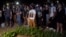 Una protesta de artistas e intelectuales cubanos frente al Ministerio de Cultura de Cuba en noviembre de 2021.
