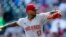 El serpentinero cubano de los Rojos de Cincinnati, Vladimir Gutiérrez. (AP/John Bazemore)