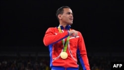 Foto Archivo. Robeisy Ramírez ganó bronce en los Juegos Olímpicos de Río de Janeiro 2016. (Yuri CORTEZ / AFP)