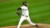 Apodado El Misil Cubano, el zurdo holguinero ostenta el récord Guinness por el pitcheo más veloz en la historia / Foto - Gene J. Puskar (AP)