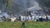 Escena del accidente aéreo del 18 de mayo de 2018 en La Habana.